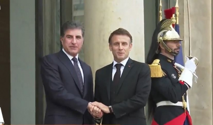 French President Hosts President of Kurdistan Region at the Élysée Palace