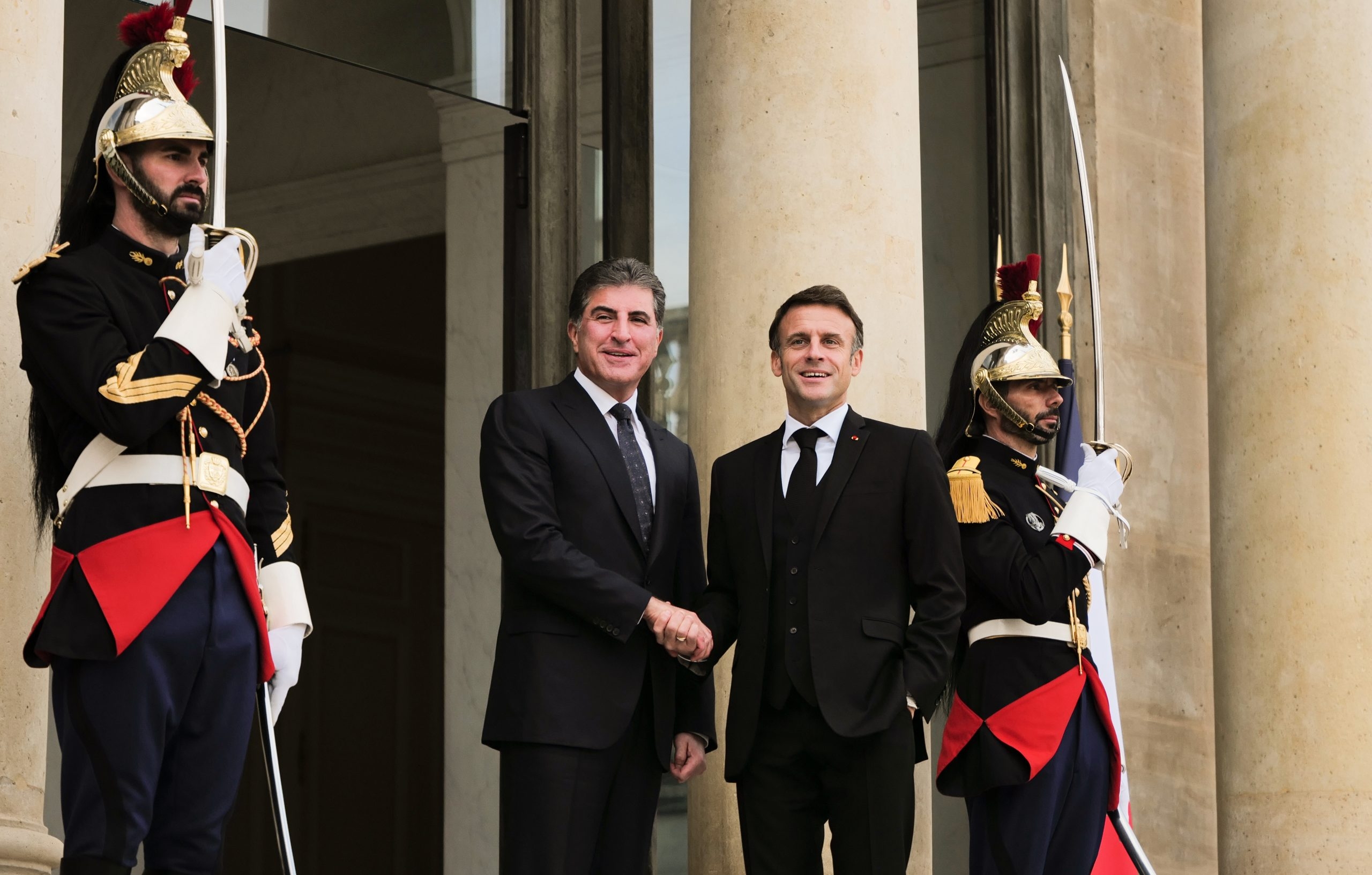 President Nechirvan Barzani and President Emmanuel Macron hold wide-ranging discussion on Iraq and the region
