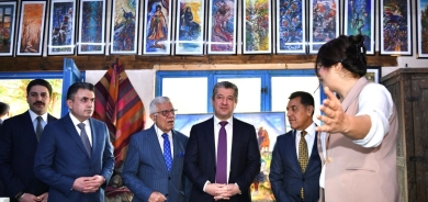 KRG Prime Minister Visits Erbil Institute of Fine Arts Festival