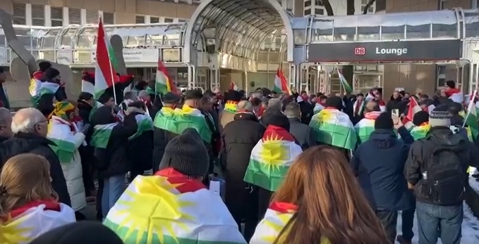 Kurds in Europe Unite in Mass Demonstrations Against IRGC's Erbil Attack