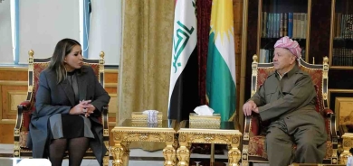 الرئيس بارزاني يستقبل نقيب المحامين العراقيين