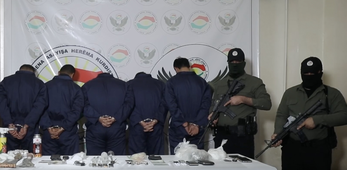 Erbil Security Forces Make Significant Drug Bust, Arrest Six Suspected Dealers