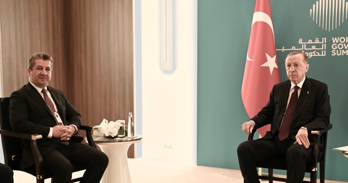 KRG Prime Minister and Turkish President Meet in Dubai