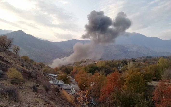 دهوك... طائرات تركية تقصف مواقع لحزب العمال الكوردستانی