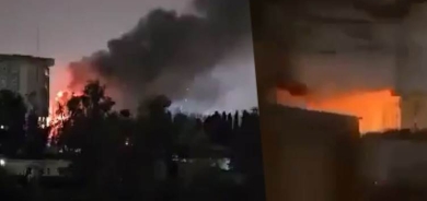 اخماد حريق بمبنى مجلس وزراء إقليم كوردستان