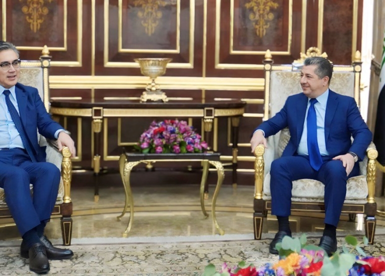 KRG Prime Minister Meets with Japanese Ambassador to Iraq