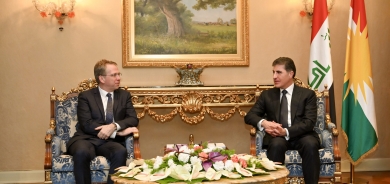 President Nechirvan Barzani receives the new French Ambassador to Iraq