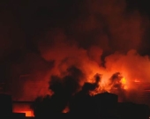 اندلاع حريق كبير في سوق الملابس المستعملة بأربيل