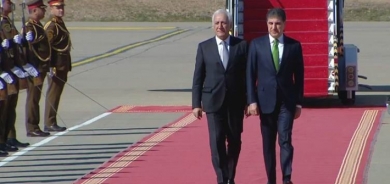 President of Kurdistan Region Receives Armenian President at Erbil International Airport