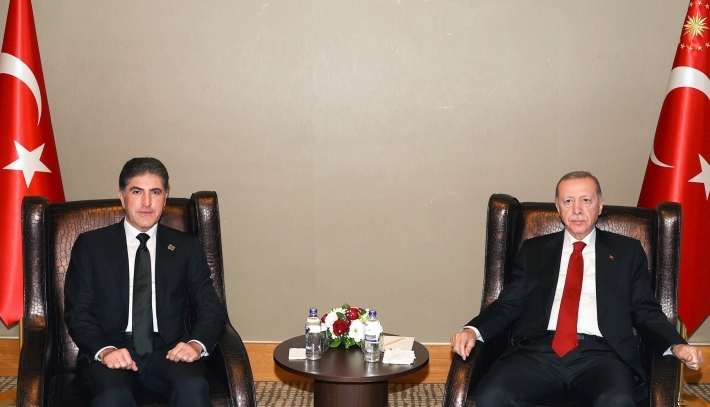 رئيس إقليم كوردستان والرئيس التركي يبحثان العلاقات والتعاون المشترك وأوضاع المنطقة