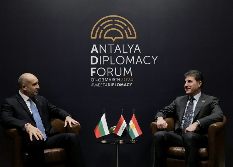 President Nechirvan Barzani meets with the President of Bulgaria