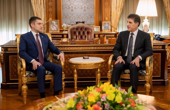 President Nechirvan Barzani receives Azerbaijan’s Ambassador