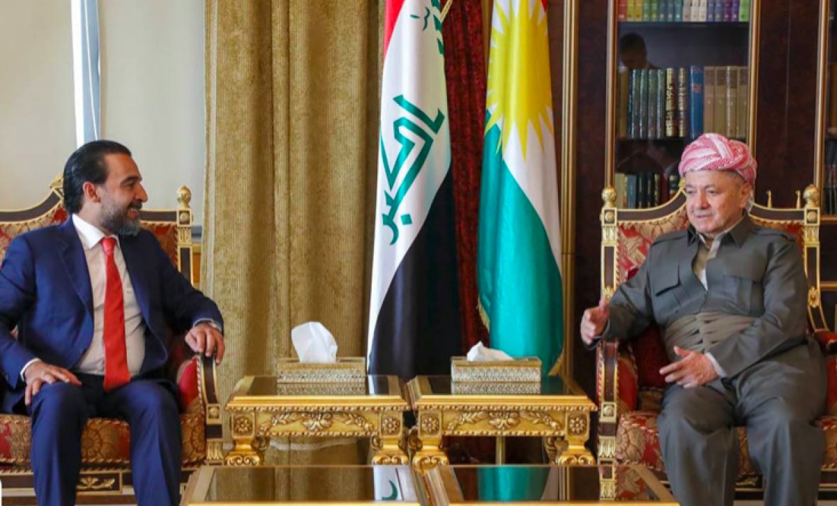 Kurdish Leader Barzani Meets with Al-Takadum Movement Delegation, Discusses Iraq's Political Landscape