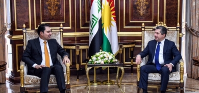 مسرور بارزاني يستقبل رئيس البرلمان العراقي بالنيابة
