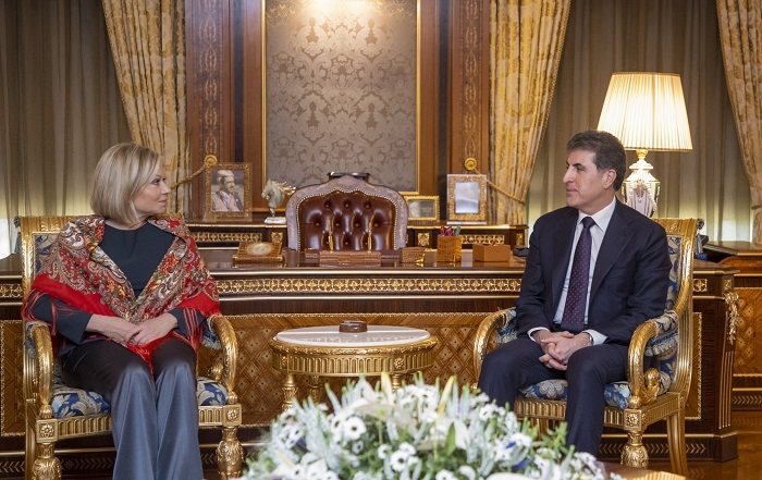 President Nechirvan Barzani meets with Special Representative of the UN Secretary-General