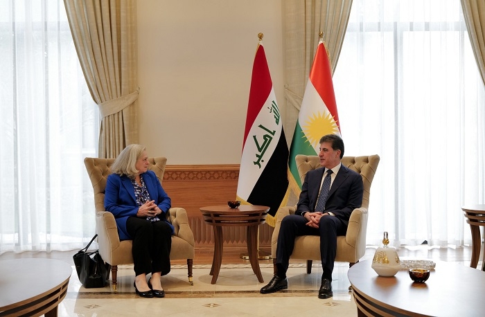 President Nechirvan Barzani in Baghdad meets with US Ambassador to Iraq