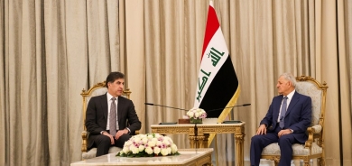 President Nechirvan Barzani meets with Iraq’s President Abdullatif Rashid