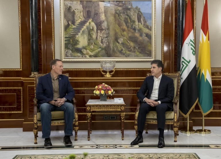 President Nechirvan Barzani meets with a US Senate delegation