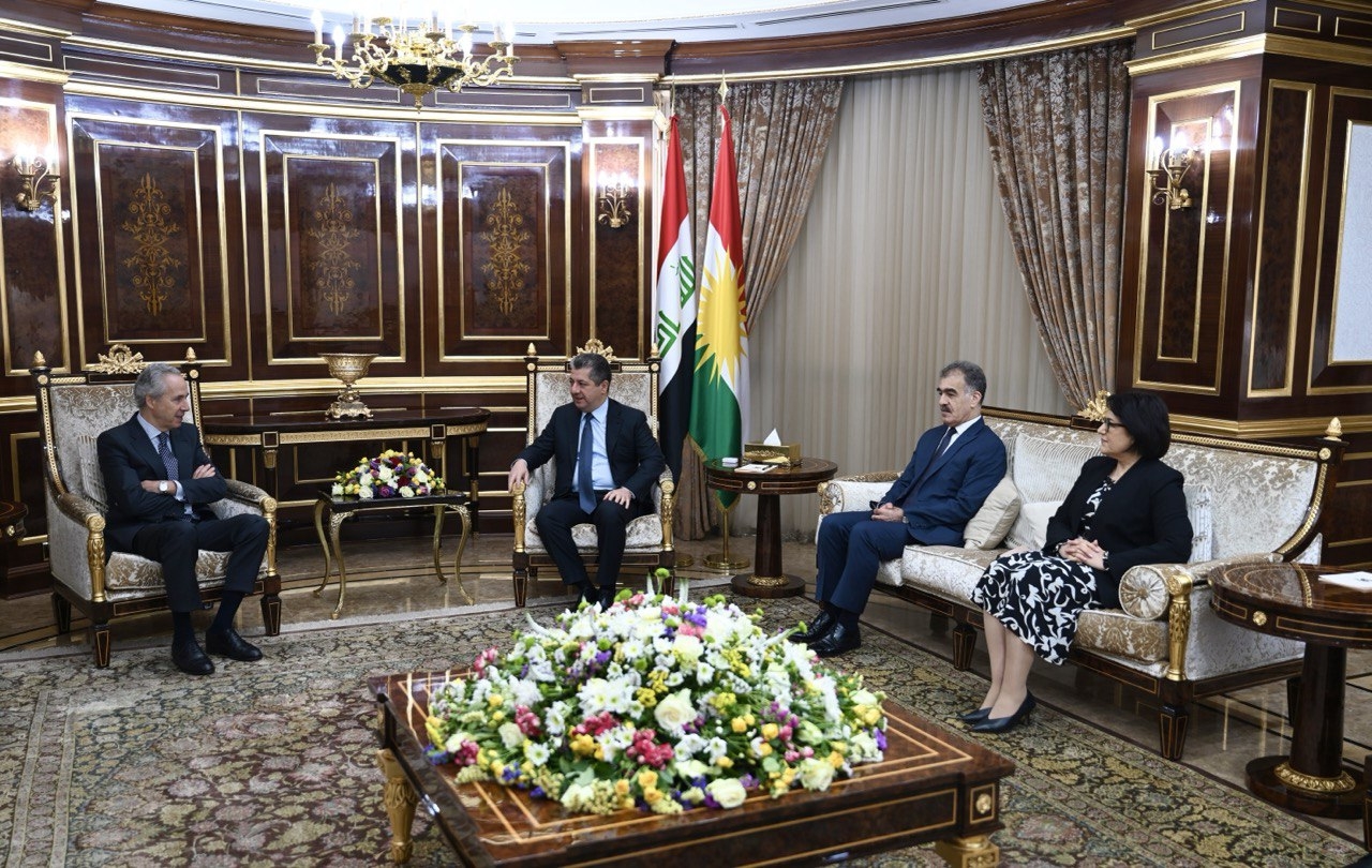 رئيس حكومة كوردستان يستقبل السفير الاسباني لدى العراق