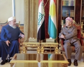 Kurdish Leader Masoud Barzani Meets with Delegation of Islamic Scholars