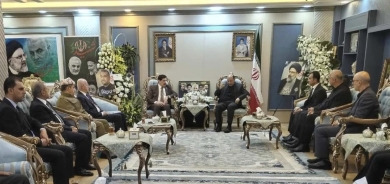 الهيئة العاملة للمكتب السياسي للحزب الديمقراطي الكوردستاني تحضر مراسم العزاء في القنصلية الإيرانية بأربيل