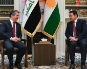 Kurdistan Region PM Masrour Barzani Meets with Iraqi National Security Advisor Qasim al-Araji in Baghdad