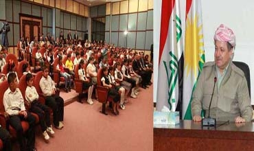رئيس إقليم كوردستان يستقبل (150) من الطلبة الموهوبين والمتفوقين