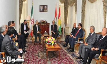 رئيس حكومة اقليم كوردستان يستقبل وفد من الجمهورية الاسلامية الإيرانية