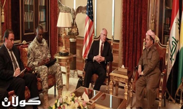 رئيس إقليم كوردستان يستقبل سفير الولايات المتحدة الأمريكية وقائد قواتها في العراق