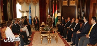 President Barzani Meets UNHCR Commissioner and WFP Director