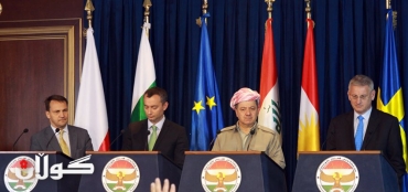 Kurdistan President Barzani meets with European Delegation