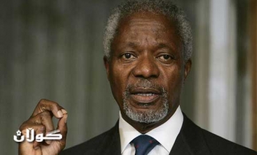 Annan urges Damascus to accept terms for U.N. aid delivery to one million Syrians