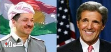 US Secretary of State Kerry Speaks with President Barzani