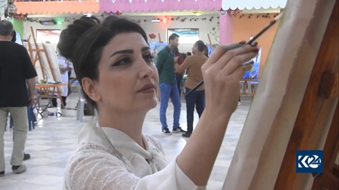 Kurds, Arabs participate in art symposium in Rojava to raise awareness for Afrin