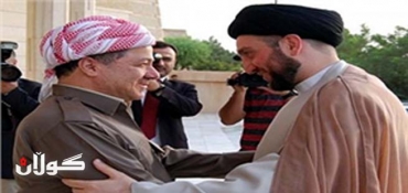 Kurdistan President Barzani receives Iraq's Islamic Supreme Council Head al-Hakim