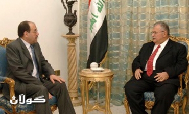President Talabani , Maliki discuss political developments