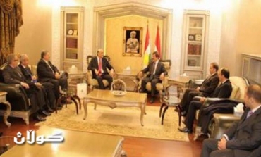 Kamal Kirkuki, Samir Geagea discuss bilateral ties
