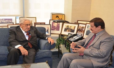 Dr. Kamal Kirkuki meets with Henry A. Kissinger