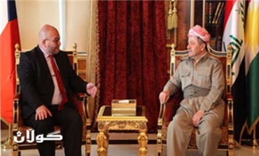 President Barzani Receives Czech Republic Ambassador