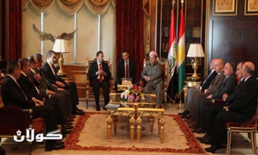 President Barzani receives Hakkari Governor