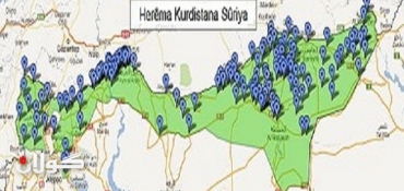 Map of ‘Syrian Kurdistan’ releases cautiously marked borders