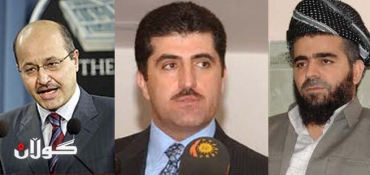 Barham Salih, Nechirvan Barzani and Ali Bapir discuss political situations in Kurdistan Region