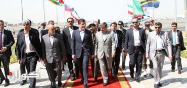 PM Barzani arrives in Tehran